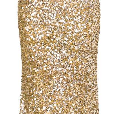 Sequins Sleeveless Scoop Hollow Out Long Slim..