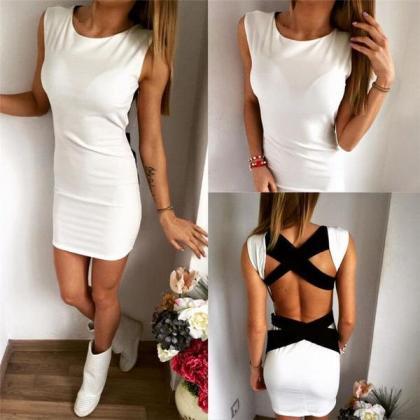 Bandages Hollow Out Sleeveless One Piece Sexy..