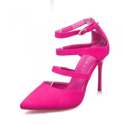 Pointed-toe Strappy Stiletto Heels, High Heels..