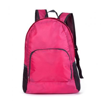Pure Color Nylon Backpack