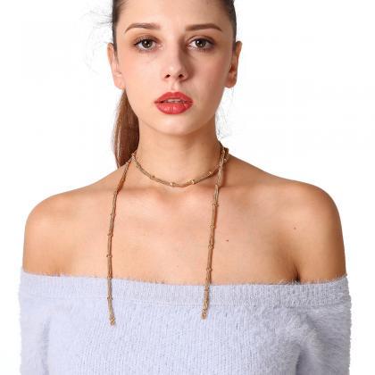 Fashion Trousers Clavicle Necklace