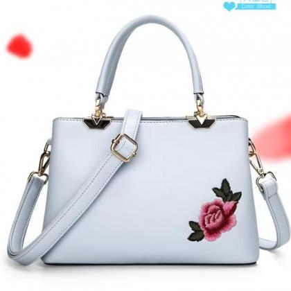 National Style Embroidery Women Satchel