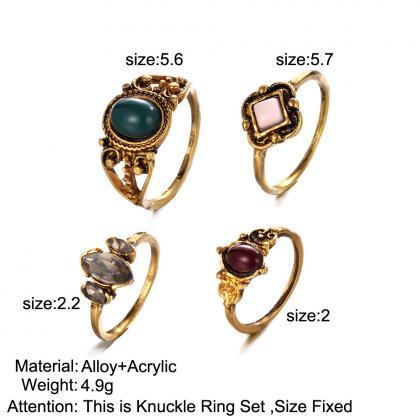 Gem Restoring Ancient Ways 4 Pieces Of Each Ring..