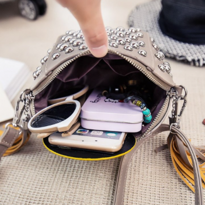 Rivet Shell Type Mini Crossbody Bag on Luulla