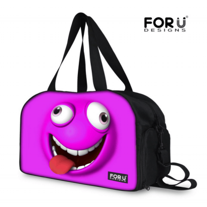 Lovely Cartoon Functional Canvas Travelling Bag