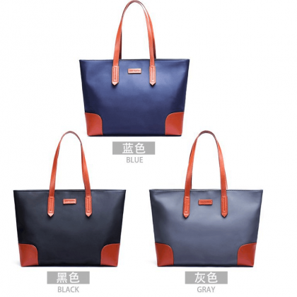 Korean Style Color Block Women Tote Bag