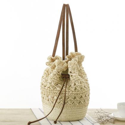 Handmade Crochet Hollow Drawstring ..