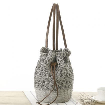 Handmade Crochet Hollow Drawstring ..