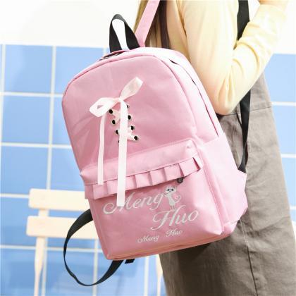 Sweety Bowknot Design Girl’s Backpack