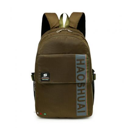 Casual Letter Pattern Backpack