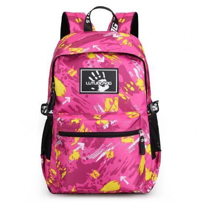 Large-capacity Colorful Printing Sports Backpack