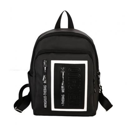 Casual Color Block Unisex Nylon Backpack