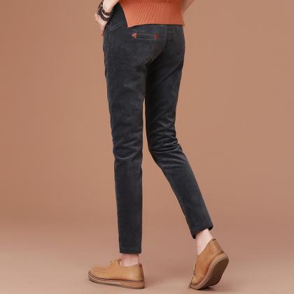 Velvet Thick Warm Casual Long Harem Pencil Casual..