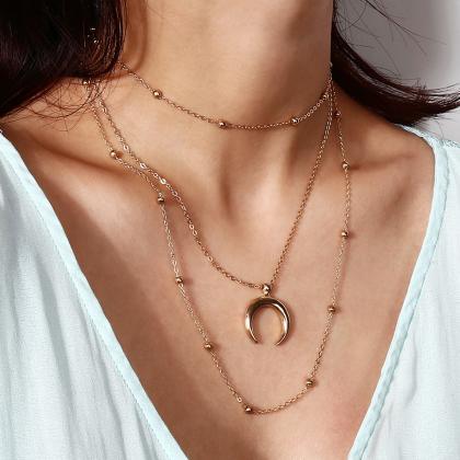 Contracted Multilayer Copper Beads Clavicle..