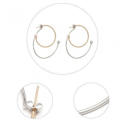 Stylish And Mixed Geometric Metal Earrings