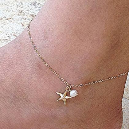 Starfish Pearl Gold Plated Simple A..