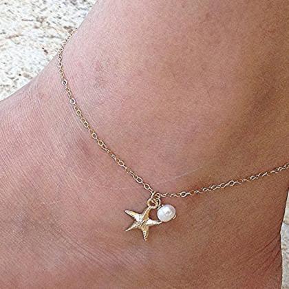 Starfish Pearl Gold Plated Simple A..