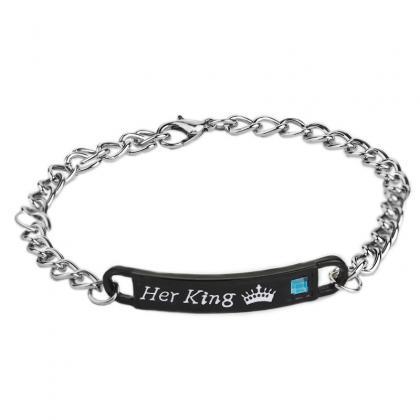 His Queen Her King Lovers Bracelet