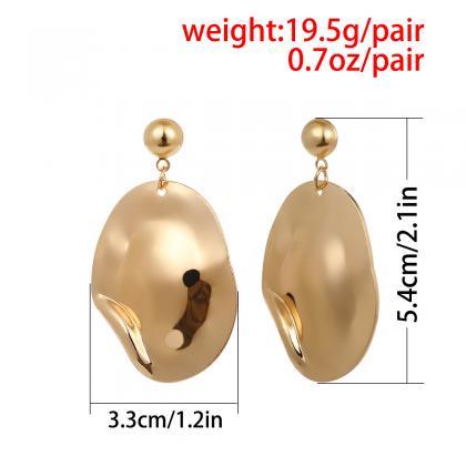 Plain Irregular Original Geometric Earrings