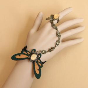 Butterfly Embellished Lace Strand Bracelet With..