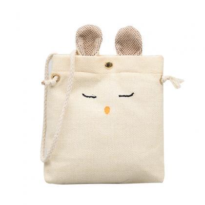 Soft Cute Rabbit Mini Handbag Mobil..