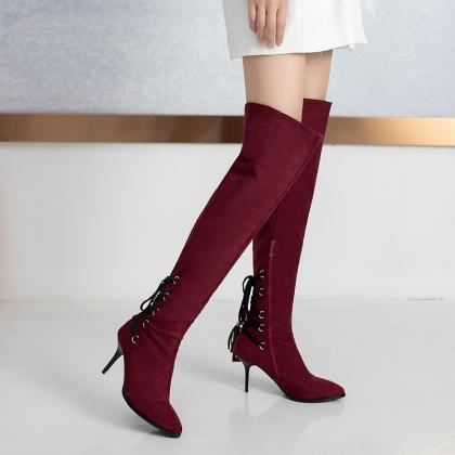 Over The Knee Tassel Boots