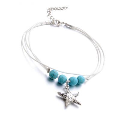 Bohemian Fashion Turquoise Starfish Pendant Chain