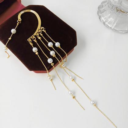 Exaggerated Pearl Tassel, Long Style, Personality,..