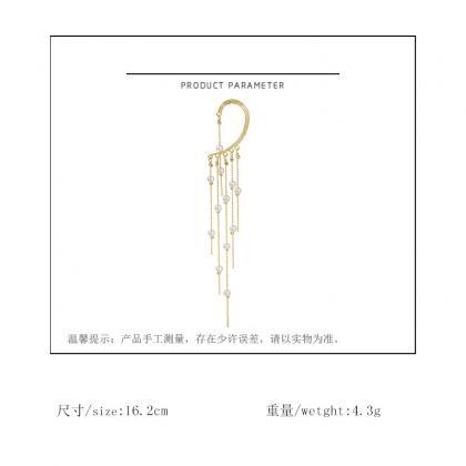 Exaggerated Pearl Tassel, Long Style, Personality,..