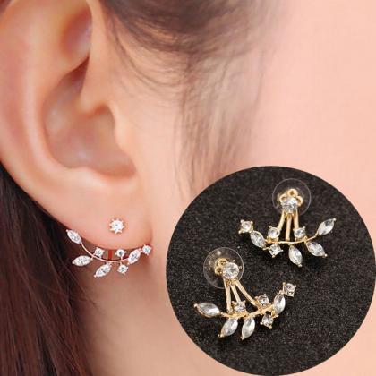 Daisy Flower Pearl Earrings Shell Flower..