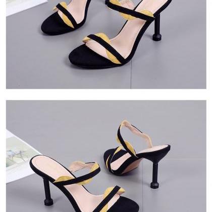 Color Matching Sandals Women's Korean..
