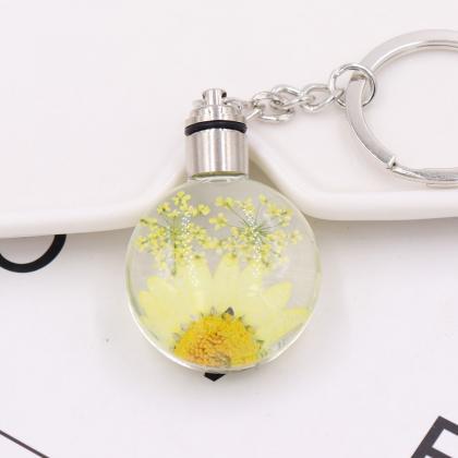 Creative Luminous Dry Flower Crystal Chrysanthemum..
