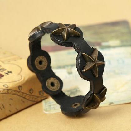 Five Star Vintage Woven Bracelet Two Piece Set