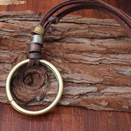 Bohemia Double Ring Pendants Necklaces