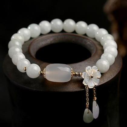 National Jade Beads&flower Handmade..