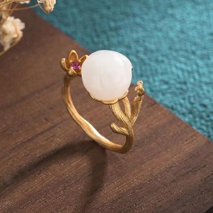 Vintage Chinese Style Floral Rings Accessories on Luulla