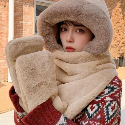 Cute Casual Faux Fur Keep Warm..
