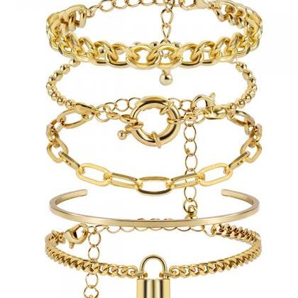 Gold Original Cool Hip-hop Chains Bracelet