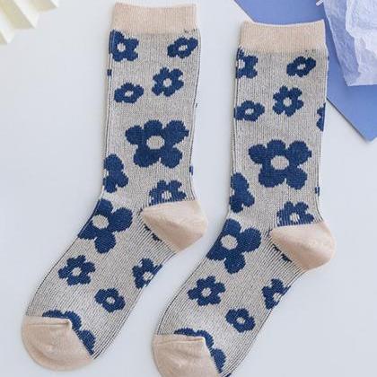 Style E Original Stylish 15 Colors Knitting Socks