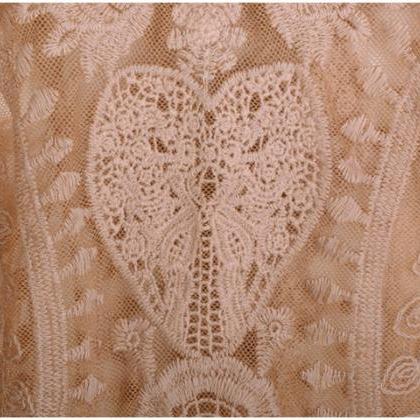 Womens Long Sleeve Hollow-Out Lace ..