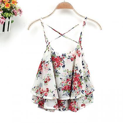 Retro Sexy Lace Flower Tank Top Sexy Cami..