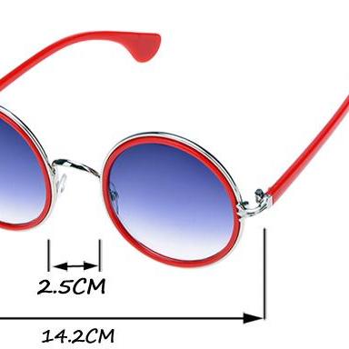 Unisex Round Frame Sunglasses