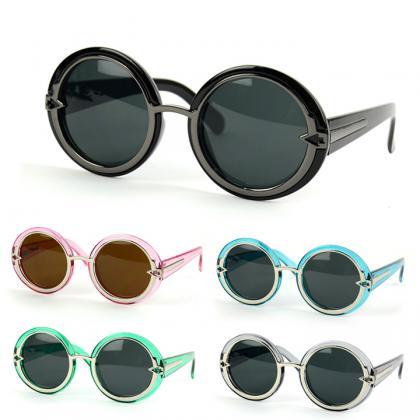 Round Frame Unisex Sunglasses