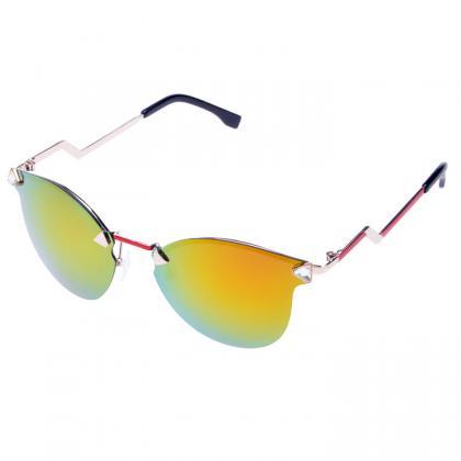 Cool Retro Unisex Frameless Reflector Sunglasses
