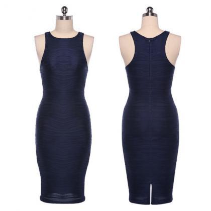 Bear Shoulder Over-the-knee Bodycon Dress