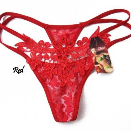 Ladies Sexy Fishnet Thong Panties Briefs G-string..