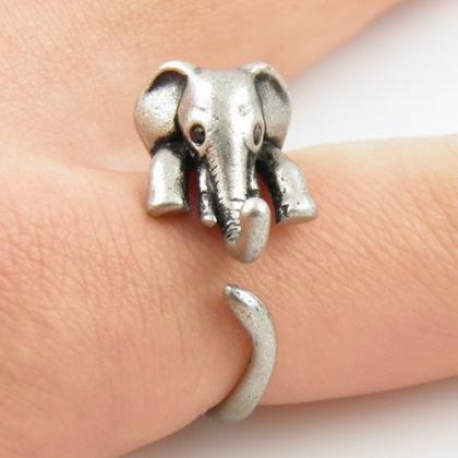 Elephant Animal Ring Jewellery - Alloy