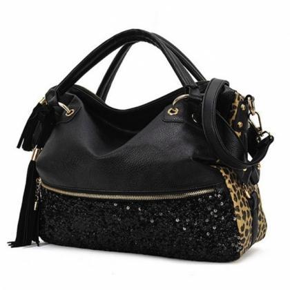 Fashion Leopard Print Bags One Shoulder Handbag..