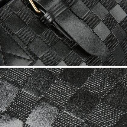 Women's Black PU Leather Handbag To..