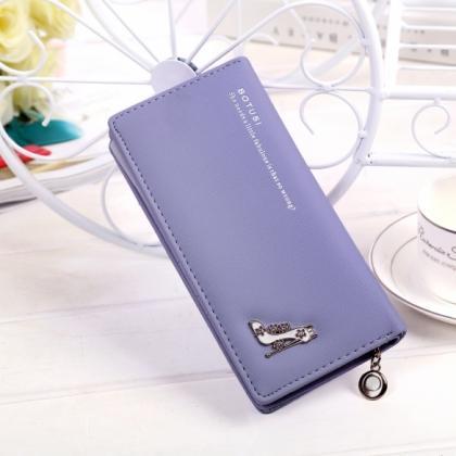 Women Fashion Synthetic Leather Foldable Purse..